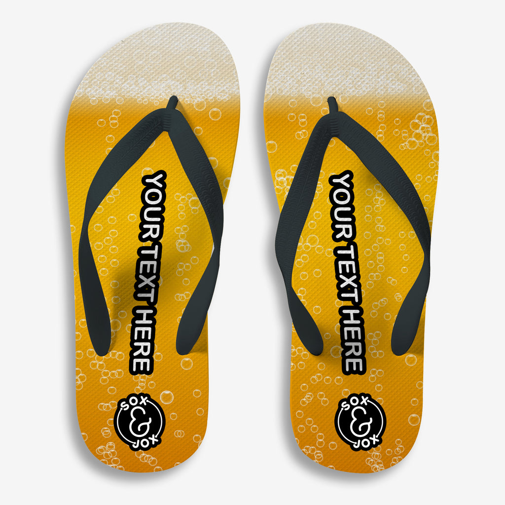 Budweiser flip flops large on sale