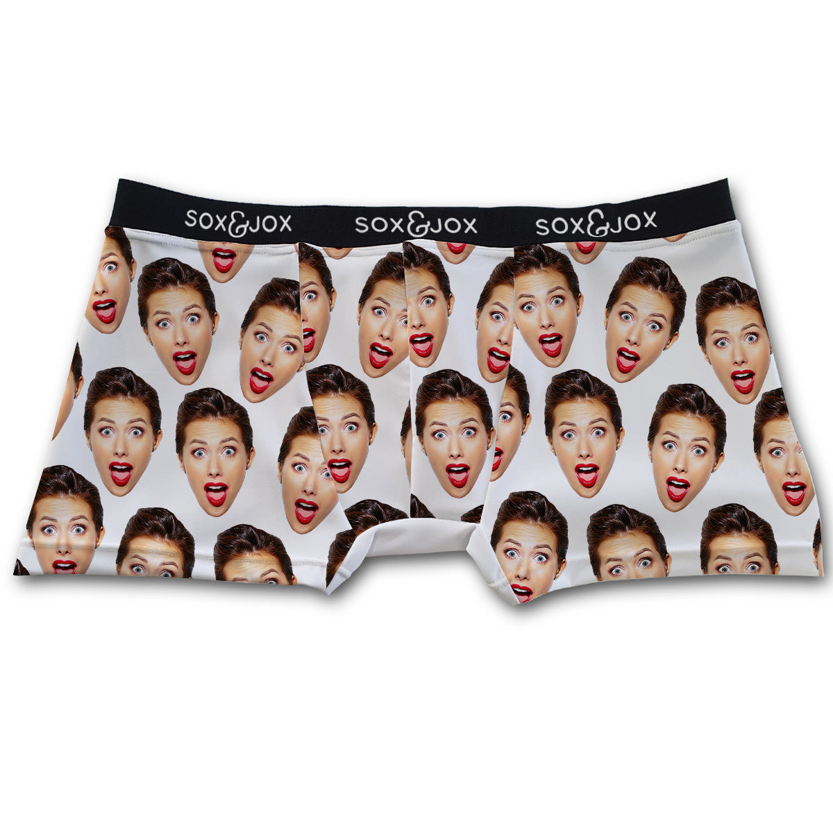 Gifts for Him Custom Face Boxer Costomized Photo Boxer Men's Heart Pho